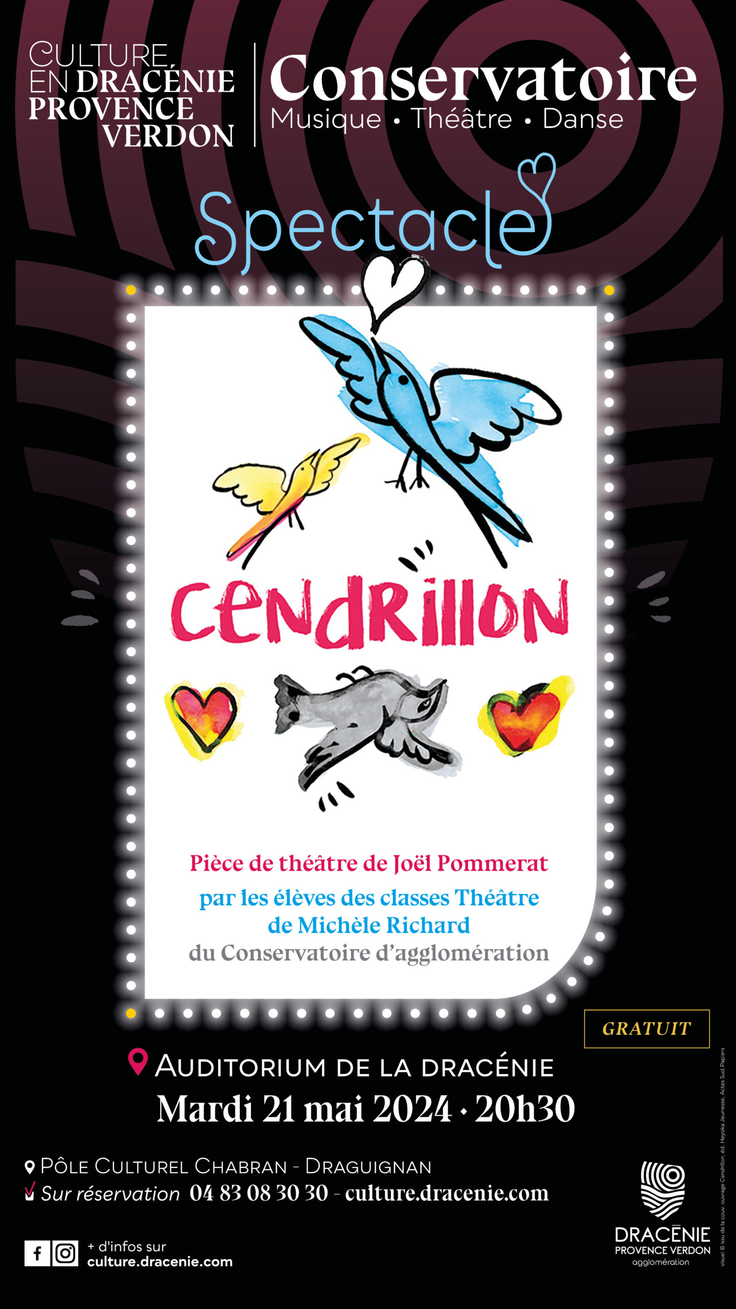 SPECTACLE CENDRILLON DE JOEL POMMERAT MARDI 21 MAI 2024 à 20H30