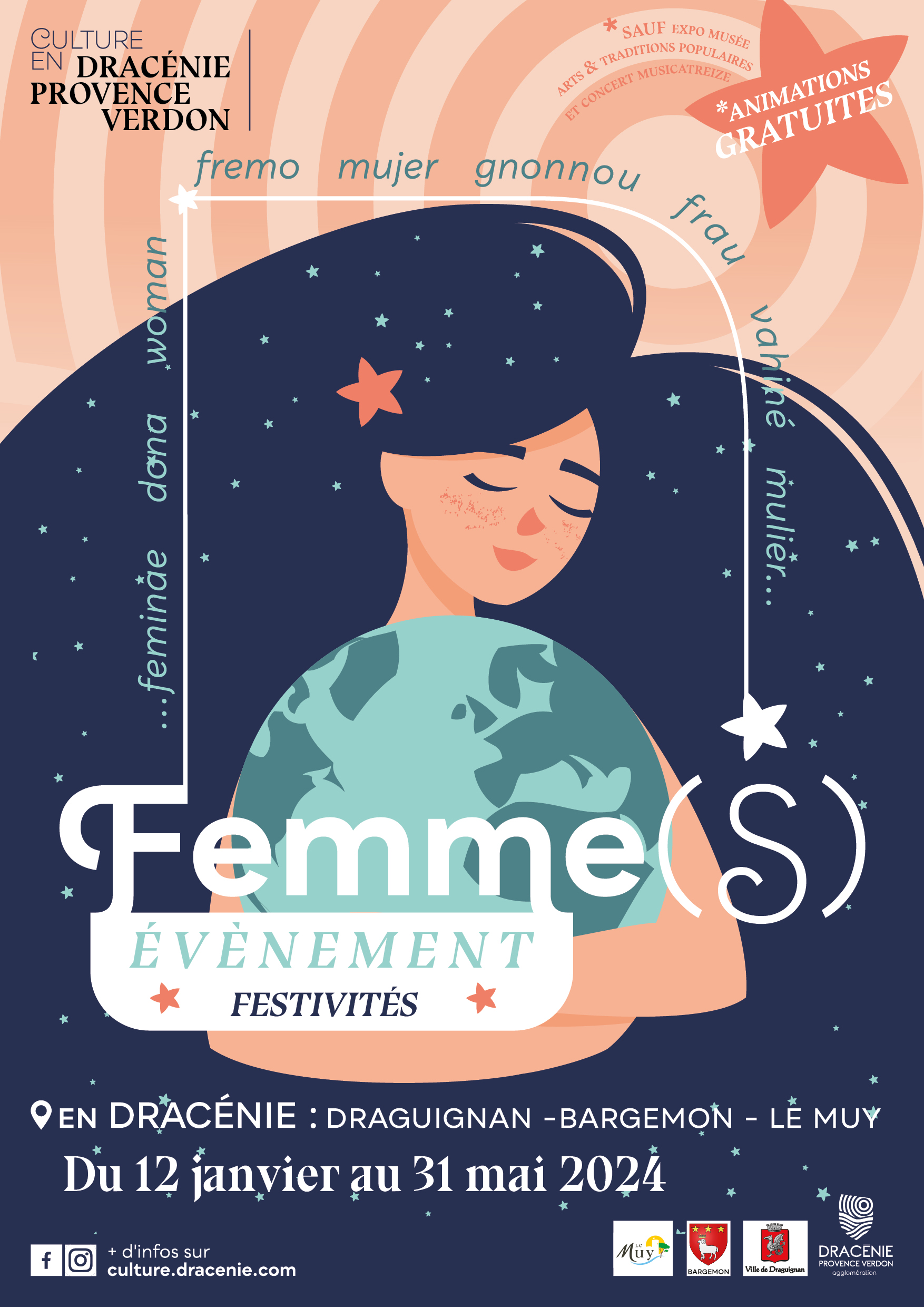 EVENEMENT FEMME DU 12 JANVIER AU 31 MAI 2024 - Culture en Dracénie